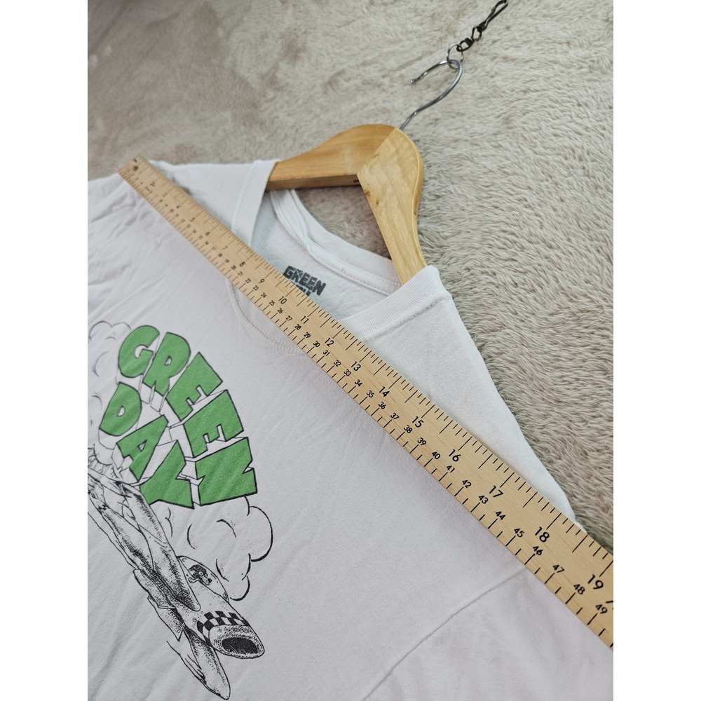 Green Day Dookie Graphic T-shirt Vintage Style Short Sleeve White Tee Size L - Picture 7 of 10